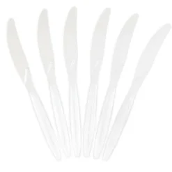 JAM Paper Premium Plastic Knives, 100ct.
