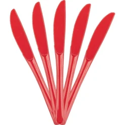 JAM Paper Premium Utensils Plastic Knives Party Pack, 48ct.