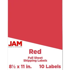 JAM Paper Shipping Labels, 8.5