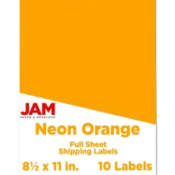 JAM Paper Shipping Labels, 8.5