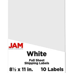 JAM Paper Shipping Labels, 8.5