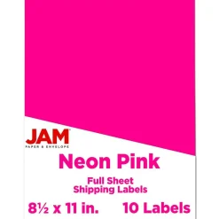 JAM Paper Shipping Labels, 8.5