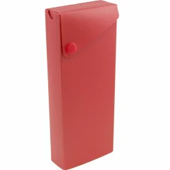 JAM Paper Sliding Pencil Case with Button Snap, 6ct.