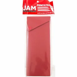 JAM Paper Sliding Pencil Case with Button Snap, 6ct.