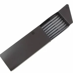 JAM Paper Sliding Pencil Case with Button Snap, 6ct.