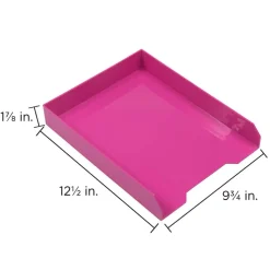 JAM Paper Stackable Desktop Paper Tray, 2ct.