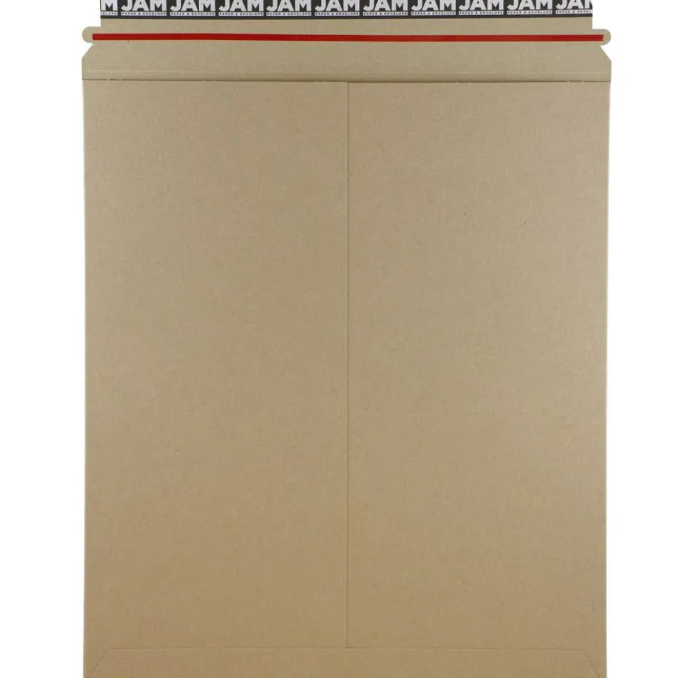 JAM Paper 12.75" x 15" Brown Kraft Flat Photo Mailer Peel & Seal Closure Envelopes, 6ct.