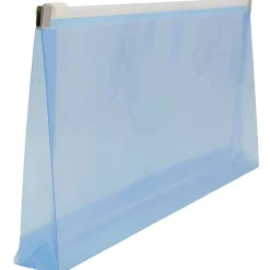 JAM Paper 5'' x 10'' Clear Plastic Pencil Pouch with Zip Closure, 12ct.
