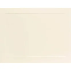 JAM Paper 5" x 7" Ivory Panel Blank Flat Note Cards