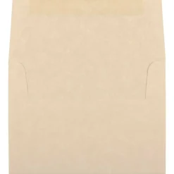 JAM Paper 4.375" x 5.75" Recycled Parchment Invitation Envelopes, 50ct.