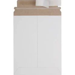 JAM Paper 7" x 9" White Flat Photo Mailer Peel & Seal Closure Envelopes, 6ct.