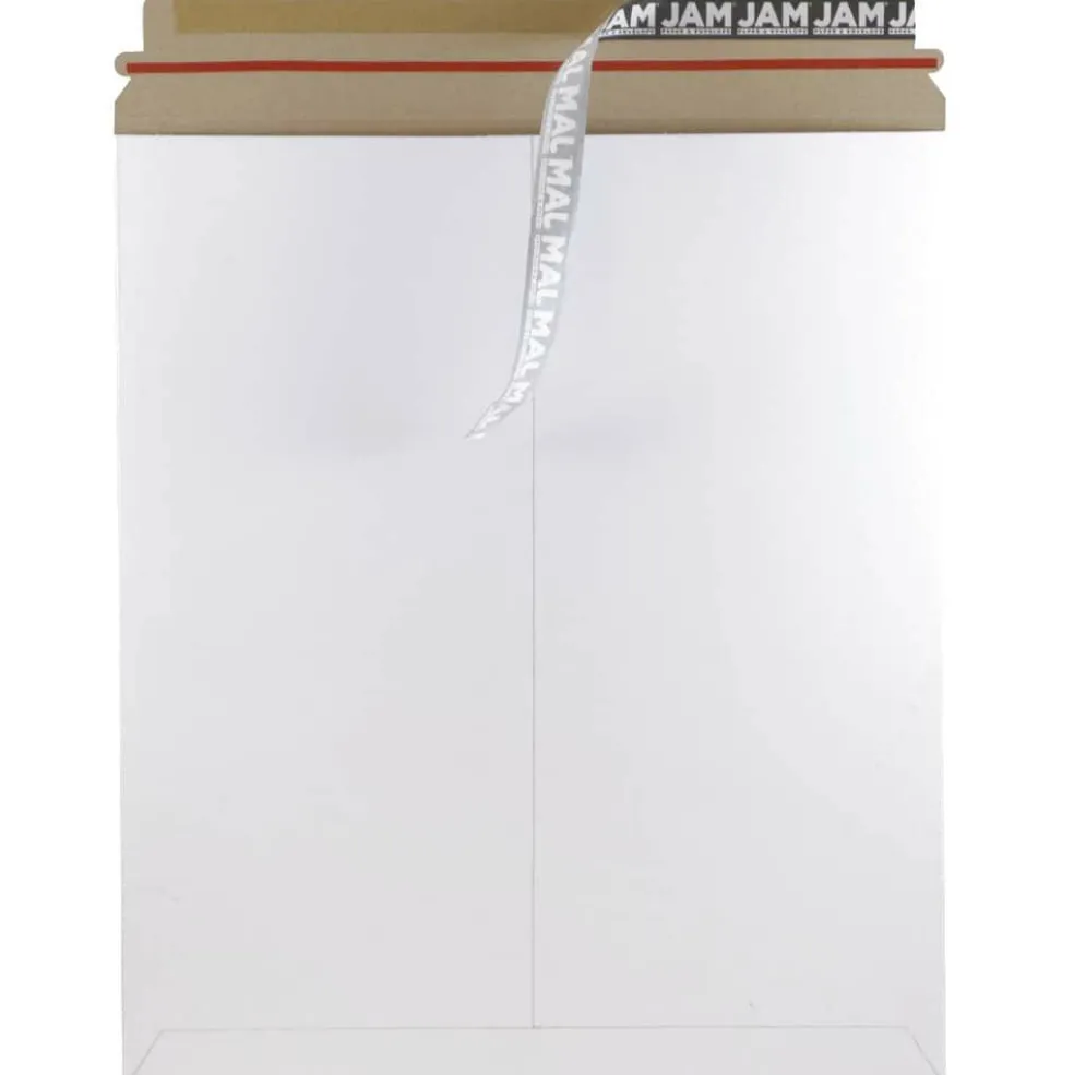JAM Paper 12.75" x 15" White Flat Photo Mailer Peel & Seal Closure Envelopes, 6ct.