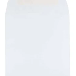 JAM Paper 6.5" x 6.5" White Square Invitation Envelopes