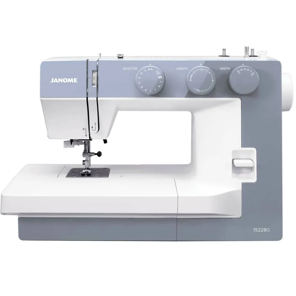 Janome 1522 Mechanical 22-Stitch Sewing Machine with Wide Sewing Bed