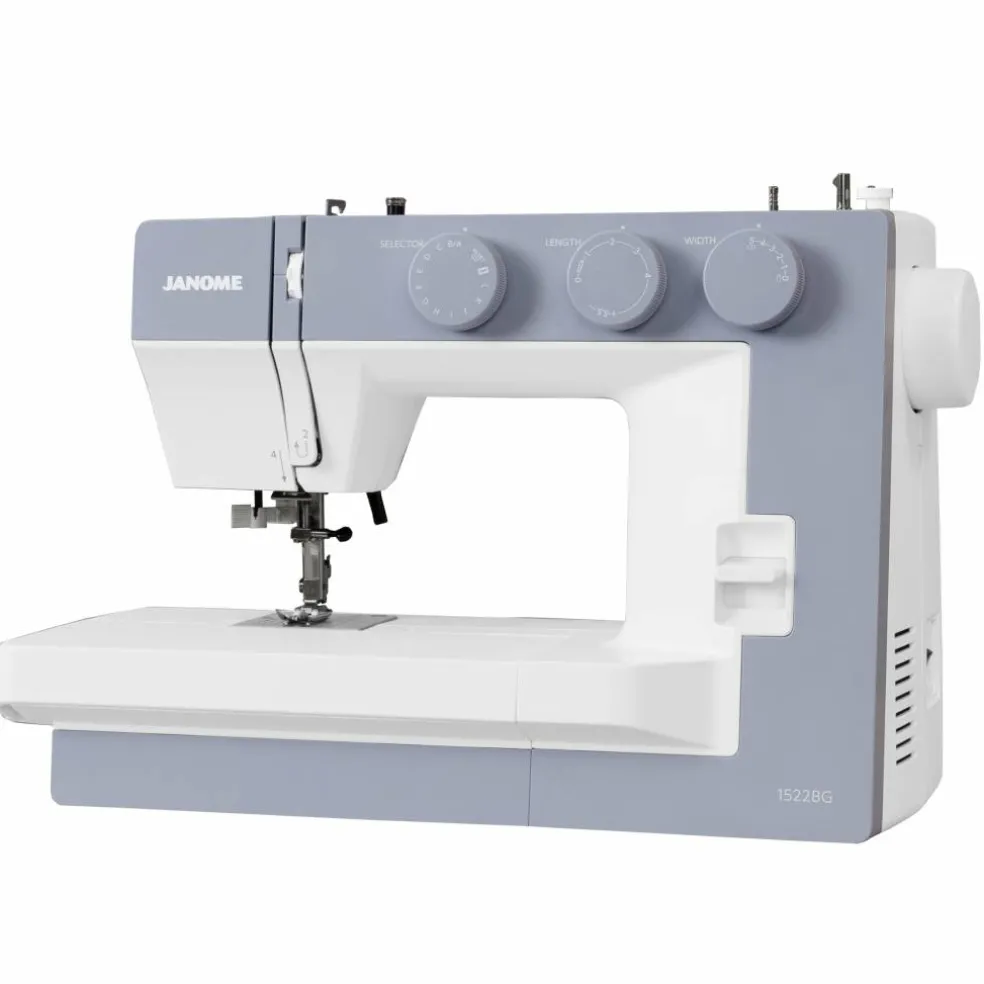 Janome 1522 Mechanical 22-Stitch Sewing Machine with Wide Sewing Bed