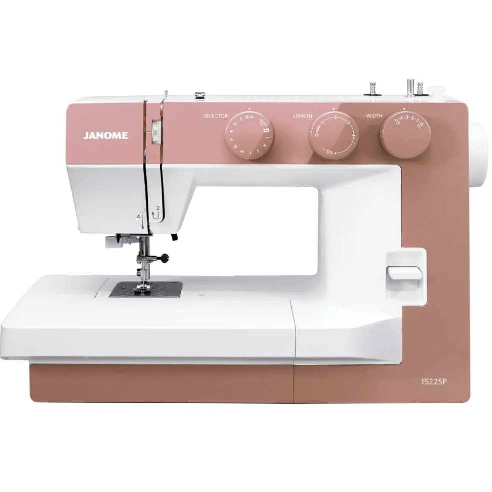 Janome 1522 Mechanical 22-Stitch Sewing Machine with Wide Sewing Bed