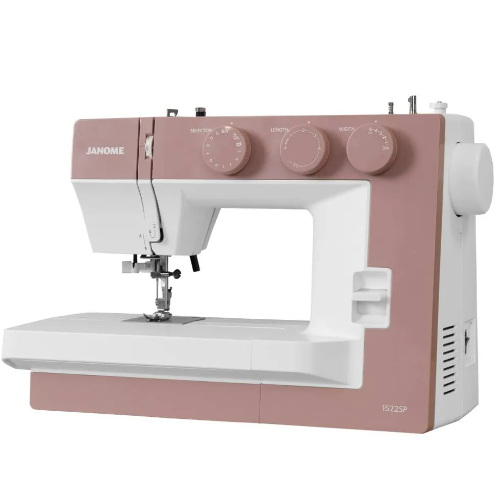 Janome 1522 Mechanical 22-Stitch Sewing Machine with Wide Sewing Bed