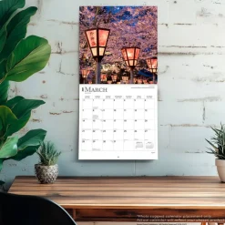 Japan | 2027 12 x 24 Inch (Hanging) Monthly Square Wall Calendar | Plastic-Free