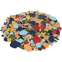 Jennifer’s Mosaics Ceramic Assorted Shapes Tiles - Mixed Shapes, 5 lb