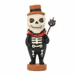 9" Jester Skeleton with Black Cat Wand Tabletop Décor by Ashland®