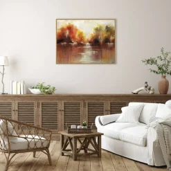 Jeweled Water by Sydney Edmunds Framed Canvas Wall Art