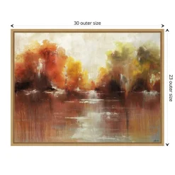 Jeweled Water by Sydney Edmunds Framed Canvas Wall Art