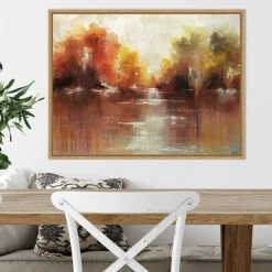 Jeweled Water by Sydney Edmunds Framed Canvas Wall Art