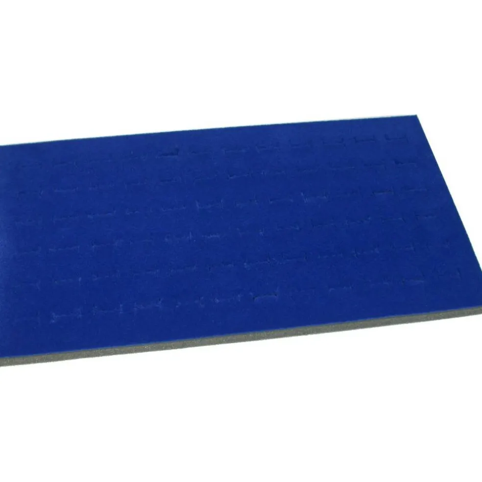 Jewelry Box Display Case 72 Slot Royal Blue Ring Insert New