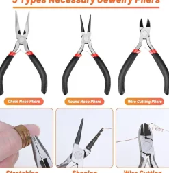 Jewelry Wire Wrapping & Ring Making Kit – Complete DIY Supplies with Ring Sizer Tools, Jewelry Wires, Findings & Pliers for Rings, Bracelets, Earrings, and Repairs