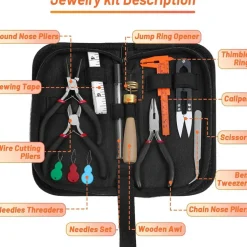 Jewelry Wire Wrapping & Ring Making Kit – Complete DIY Supplies with Ring Sizer Tools, Jewelry Wires, Findings & Pliers for Rings, Bracelets, Earrings, and Repairs