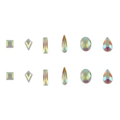 Jewel Shapes Glass Flatback Rhinestones by Bead Landing™