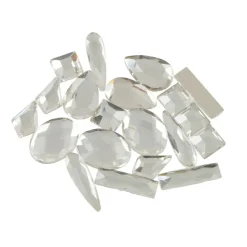 Jewel Shapes Glass Flatback Rhinestones by Bead Landing™