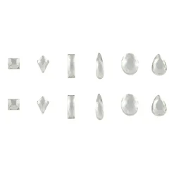 Jewel Shapes Glass Flatback Rhinestones by Bead Landing™