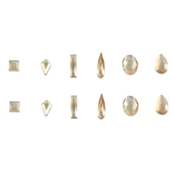 Jewel Shapes Glass Flatback Rhinestones by Bead Landing™
