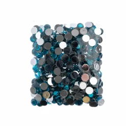 John Bead Acrylic Round Flat Back Rhinestones, 10mm