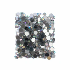 John Bead Acrylic Round Flat Back Rhinestones, 10mm