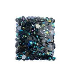 John Bead Acrylic Round Flat Back Rhinestones, 10mm