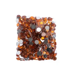 John Bead Acrylic Round Flat Back Rhinestones, 10mm