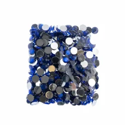 John Bead Acrylic Round Flat Back Rhinestones, 10mm