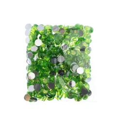 John Bead Acrylic Round Flat Back Rhinestones, 10mm
