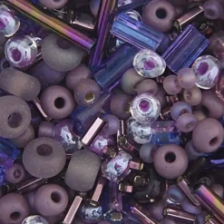 John Bead 10/0 Assorted Mix Shapes Czech Glass Seed Beads, 22g