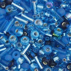 John Bead 10/0 Assorted Mix Shapes Czech Glass Seed Beads, 22g