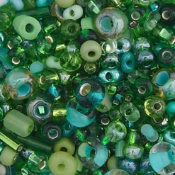 John Bead 10/0 Assorted Mix Shapes Czech Glass Seed Beads, 22g