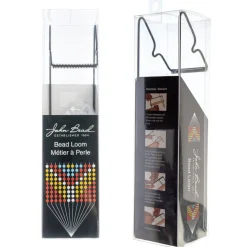 John Bead Clear Metal Bead Loom Kit with Seed Beads & Tools