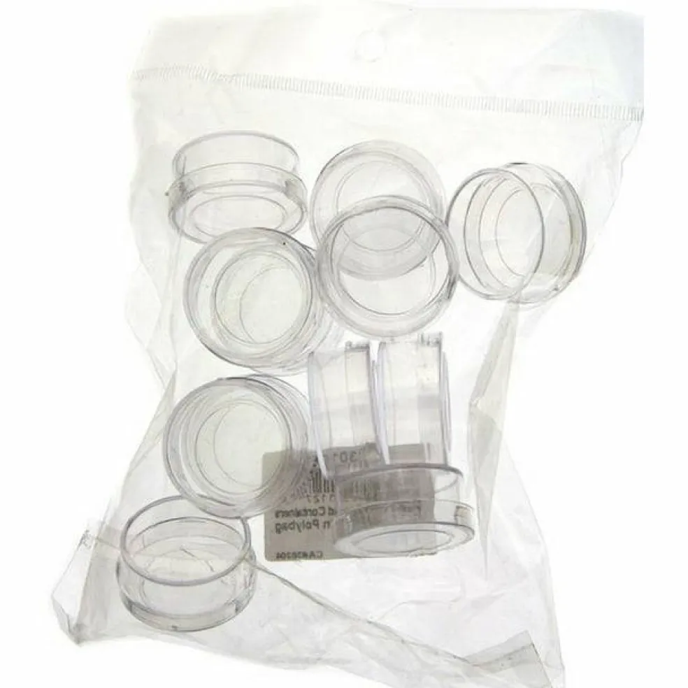 John Bead 3cm Plastic Bead Storage Containers, 12pcs