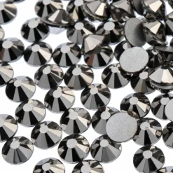John Bead Crystal Lane SS30 Glass Round Flatback Rhinestones, 72ct.