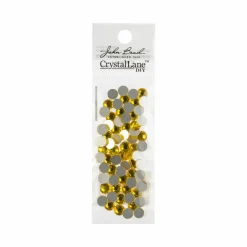John Bead Crystal Lane SS30 Glass Round Flatback Rhinestones, 72ct.