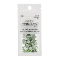 John Bead Crystal Lane SS30 Glass Round Flatback Rhinestones, 72ct.