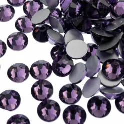 John Bead Crystal Lane SS30 Glass Round Flatback Rhinestones, 72ct.