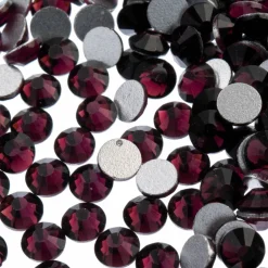 John Bead Crystal Lane SS30 Glass Round Flatback Rhinestones, 72ct.
